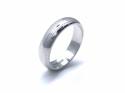 18ct White Gold Plain Wedding Ring