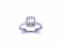 9ct Diamond Halo Cluster Ring 0.25ct