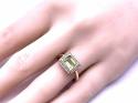 9ct Yellow Gold Peridot & Diamond Ring