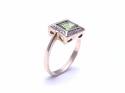 9ct Yellow Gold Peridot & Diamond Ring