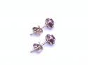 9ct Ruby & Diamond Halo Stud Earrings