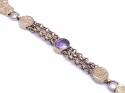 9ct Yellow Gold Amethyst Dress Bracelet