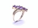 9ct Yellow Gold Amethyst Dress Ring