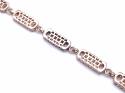 9ct Rose Gold Star & Bar Bracelet