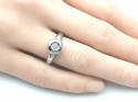 18ct White Gold Diamond Solitaire Ring