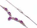 9ct Ruby & Diamond Necklet