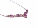 9ct Ruby & Diamond Necklet