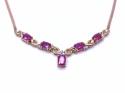 9ct Ruby & Diamond Necklet