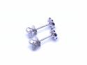 18ct Sapphire & Diamond Cluster Stud Earrings