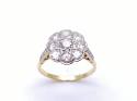 18ct Yellow Gold Diamond Cluster Ring