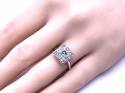 18ct Emerald & Diamond Cluster Ring