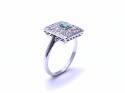 18ct Emerald & Diamond Cluster Ring