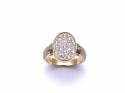 18ct Yellow Gold Diamond Cluster Ring