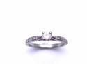 Platinum Diamond Solitaire Ring