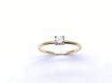 18ct Yellow Gold Diamond Solitaire Ring