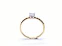 18ct Yellow Gold Diamond Solitaire Ring