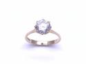 9ct Yellow Gold CZ Solitaire Ring