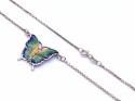 18ct Yellow Gold Butterfly Necklet