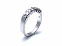 9ct White Gold Diamond Band Ring