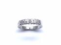 9ct White Gold Diamond Band Ring