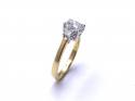 18ct Yellow Gold Diamond 3 Stone Ring 1.37ct