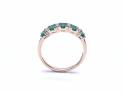 9ct Yellow Gold Emerald & Diamond Eternity Ring