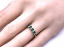 9ct Yellow Gold Emerald & Diamond Eternity Ring