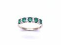 9ct Yellow Gold Emerald & Diamond Eternity Ring