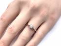 14ct White Gold Diamond Solitaire Ring