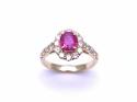 18ct Yellow Gold Ruby & Diamond Ring