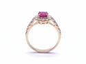 18ct Yellow Gold Ruby & Diamond Ring