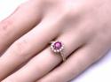 18ct Yellow Gold Ruby & Diamond Ring