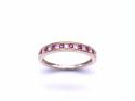 9ct Yellow Gold Ruby & Diamond Eternity Ring