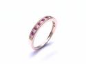 9ct Yellow Gold Ruby & Diamond Eternity Ring