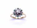 18ct Emerald & Diamond Cluster Ring