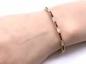 18ct Yellow Gold Ruby & Diamond Bracelet