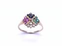 9ct Precious Stone Cluster Ring