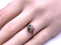 9ct Precious Stone Cluster Ring