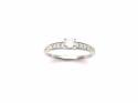 18ct White Gold Diamond Solitaire Ring