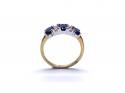 9ct Yellow Gold Sapphire & Diamond Ring