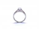 18ct White Gold Oval Diamond Ring 0.82ct