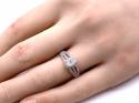 18ct White Gold Oval Diamond Ring 0.82ct