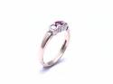 9ct Ruby & Diamond 3 Stone Ring