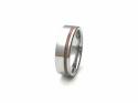 Tungsten Carbide Ring Wit Wood Inlay 7mm