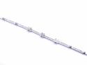 9ct White Gold Diamond Bracelet Est 1ct