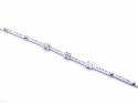 9ct White Gold Diamond Bracelet Est 1ct