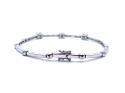 9ct White Gold Diamond Bracelet Est 1ct