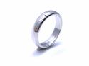 18ct White Gold Plain Wedding Ring