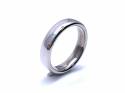 18ct White Gold Plain Wedding Ring