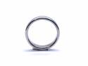 18ct White Gold Plain Wedding Ring